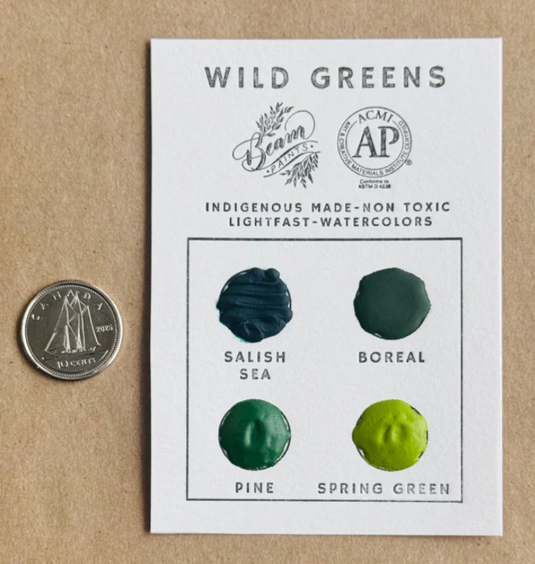 Beam Paints Wild Greens Travel Card