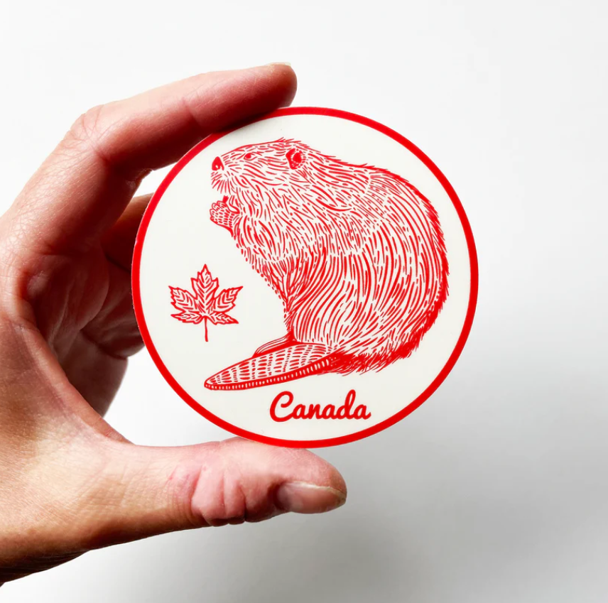 Canada Beaver Vinyl Sticker