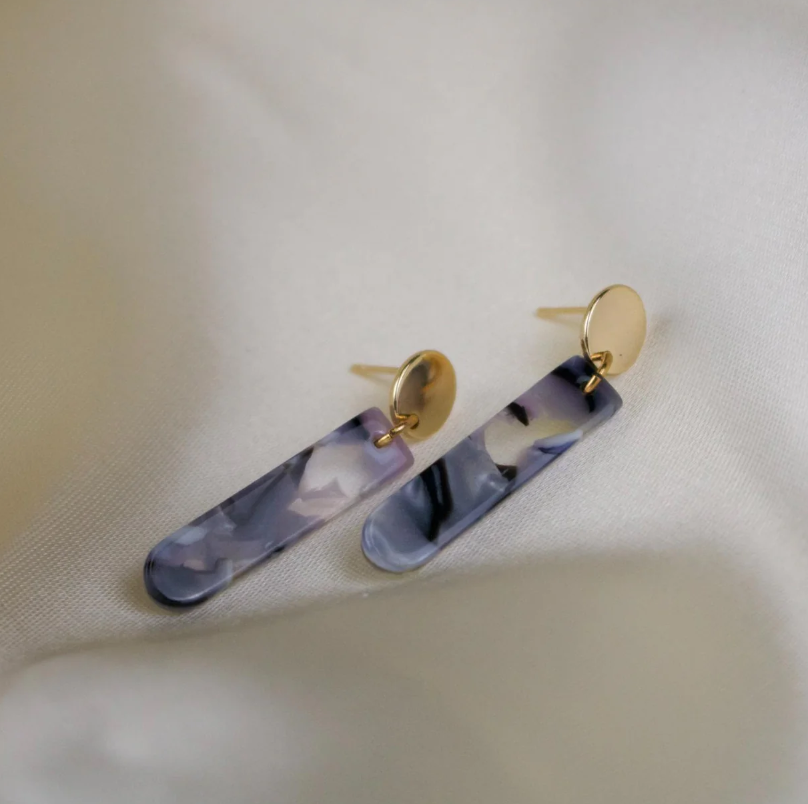Tenille // Acetate Bar Studs