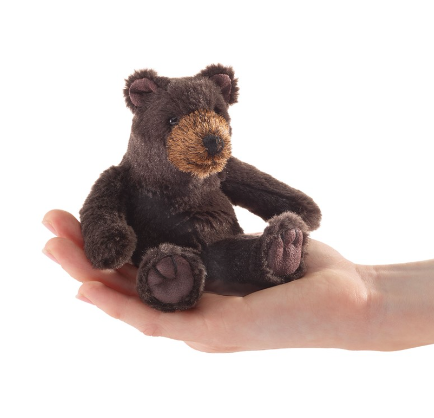 Mini Brown Bear Finger Puppet