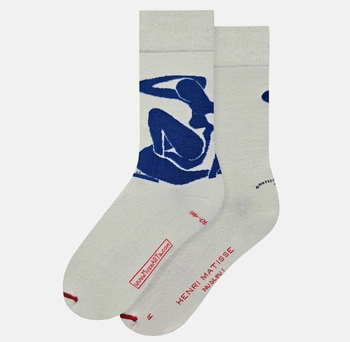 Sm Blue Nude Art Socks