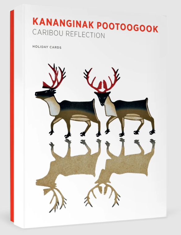 Kananginak Pootoogook: Caribou Reflection Holiday Cards