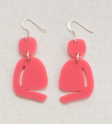 Slashed Ovoids Mini Earrings