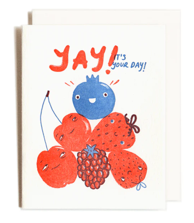 Yay! It's Your Day Letterpress Card