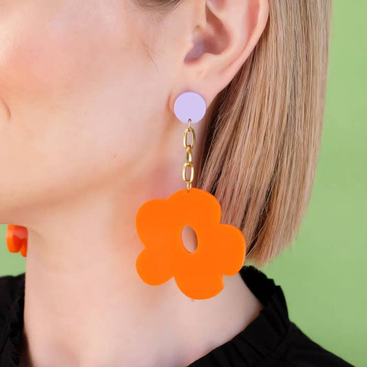 Flourish Chain Dangles in Orange