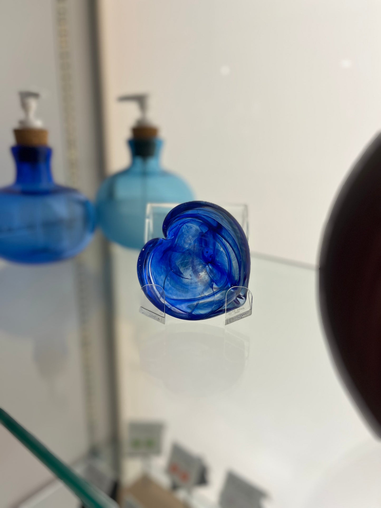 Glass Heart Paperweight