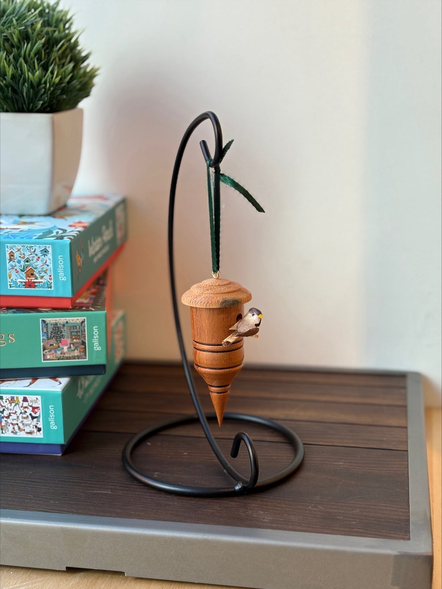 Wooden Birdhouse Ornament