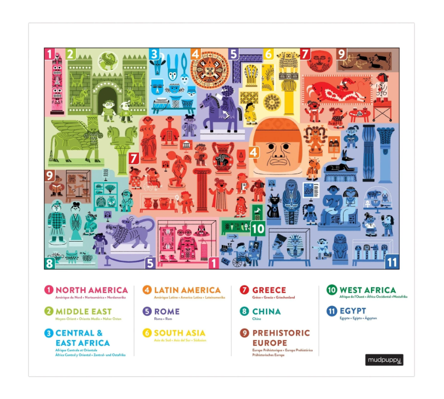 Art and Culture at the Museum 64 Piece Puzzle