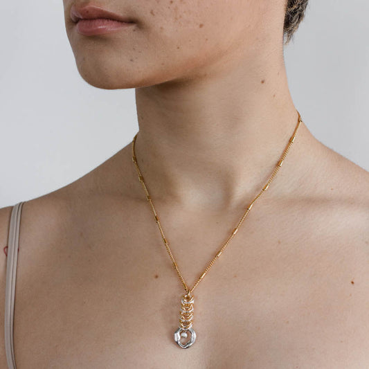 Draid Necklace - Silver and Gold