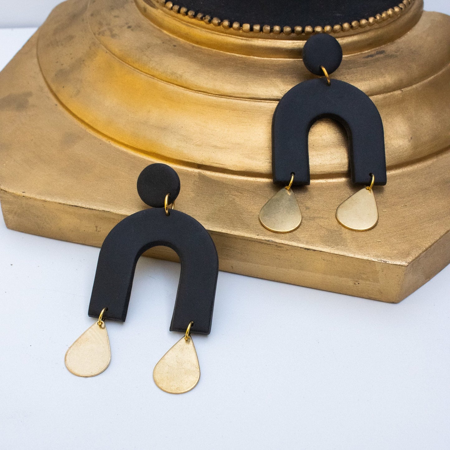 Drop of Gold Arch Earrings by Figg Studio