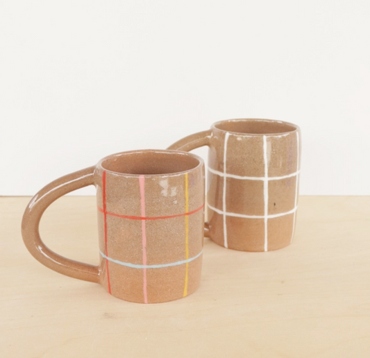 Ceramic Coffee Mug 12oz in Grid
