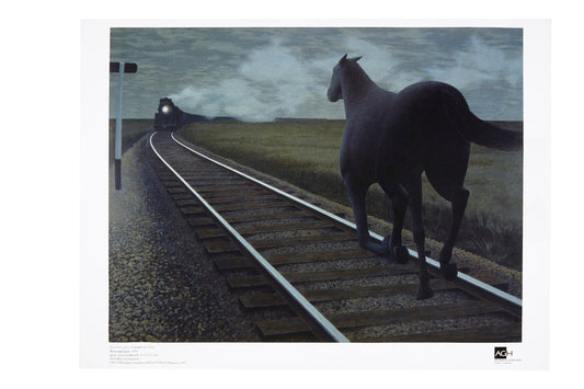 Horse and Train Poster
