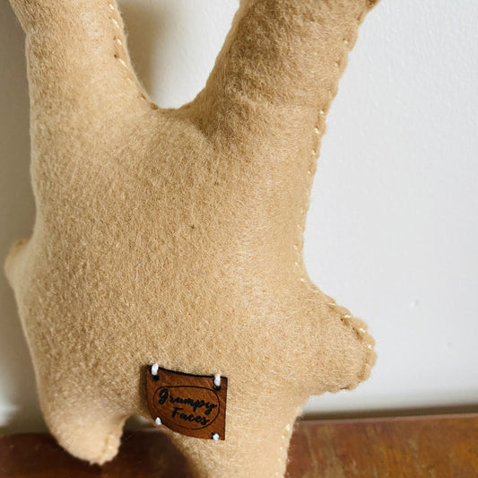 Rusty the Rabbit Grumpy Face