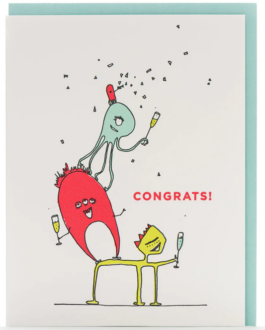 Congrats Monster Card