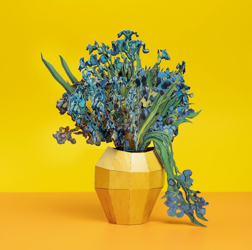 Van Gogh Irises Paper Bouquet