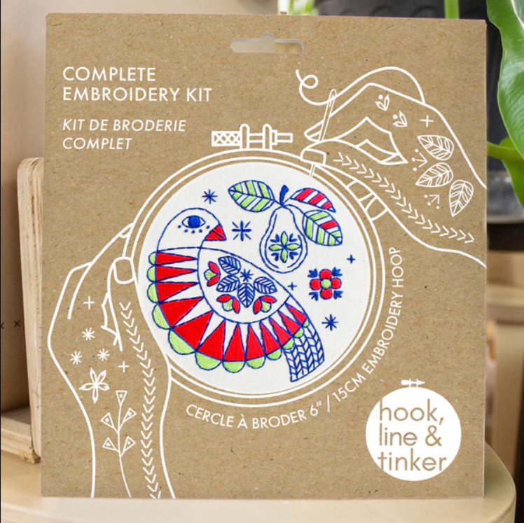 Partridge Embroidery Kit