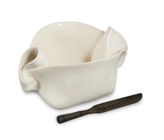 White Pinch Pot