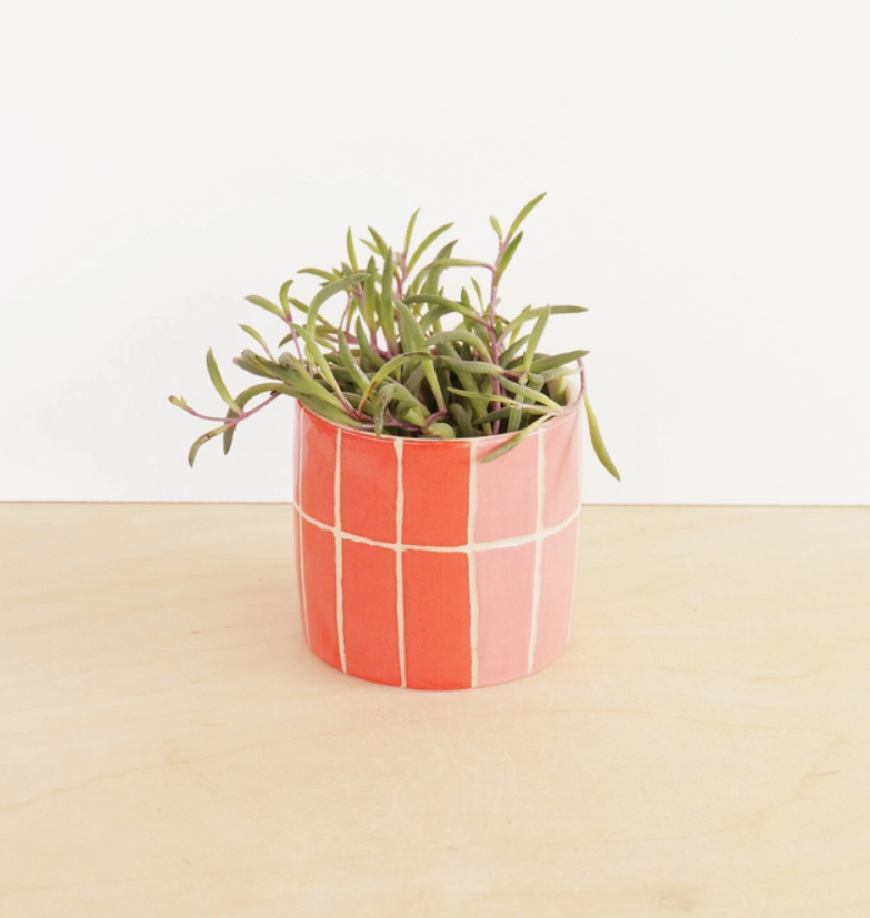 Small Ceramic Planter in Tile