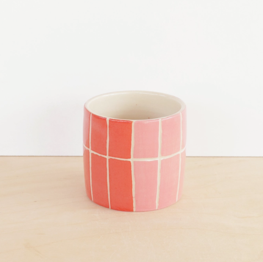 Small Ceramic Planter in Tile
