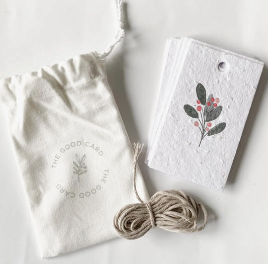 Holiday Floral Plantable Gift Tags