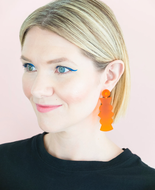 Potter | Large Orange Earrings