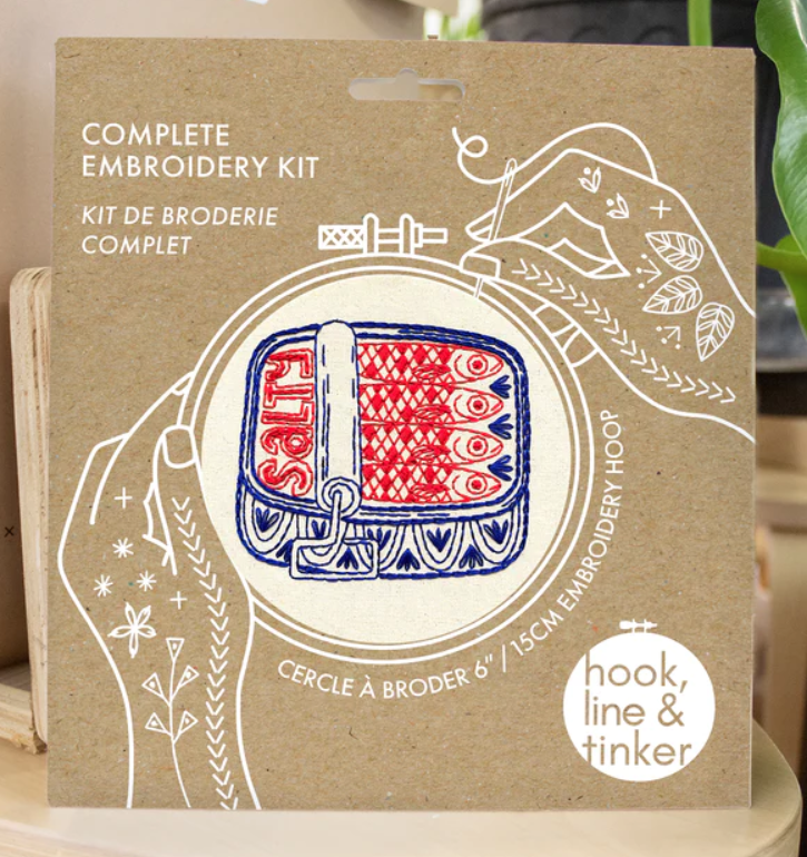 Canned Sardines Embroidery Kit