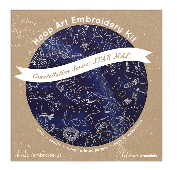 Star Map Hoop Kit Embroidery