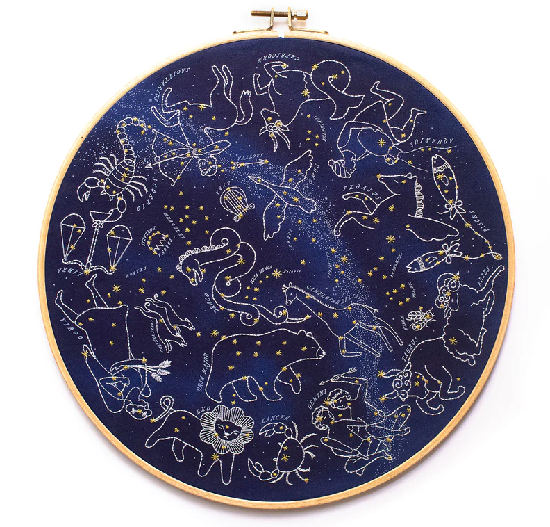 Star Map Hoop Kit Embroidery