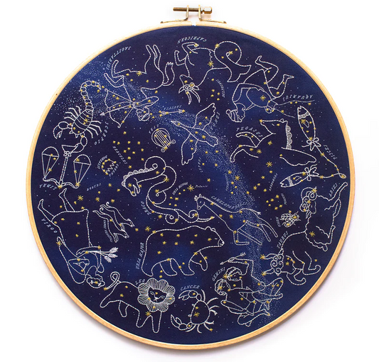 Star Map Hoop Kit Embroidery
