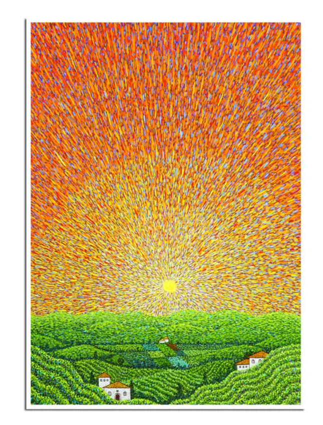 Sunburst Blank Card