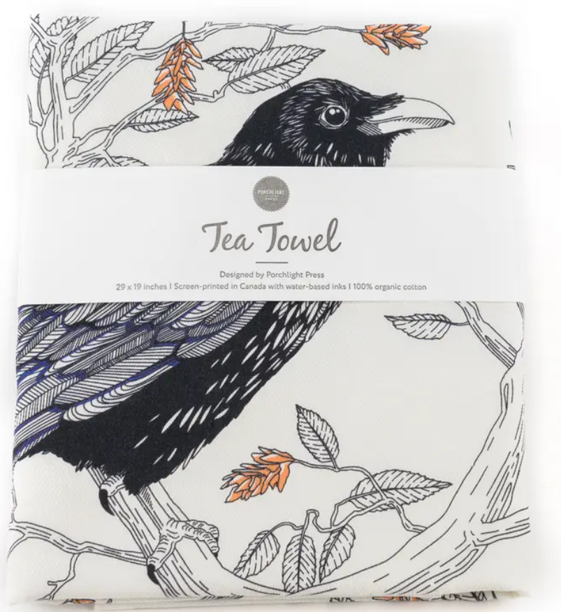 Raven Tea Towel
