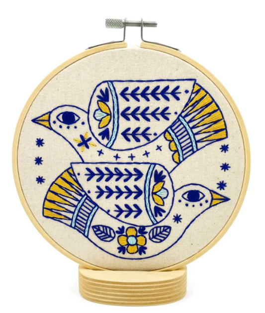 Turtle Doves Embroidery Kit