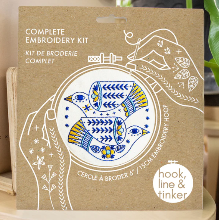 Turtle Doves Embroidery Kit