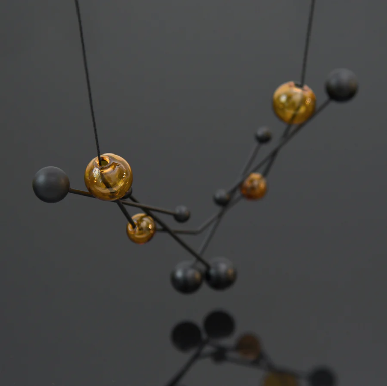 Vera Necklace in Glass Amber