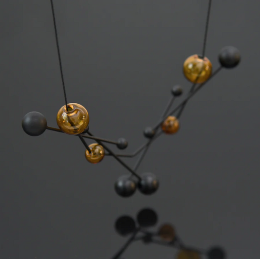 Vera Necklace in Glass Amber
