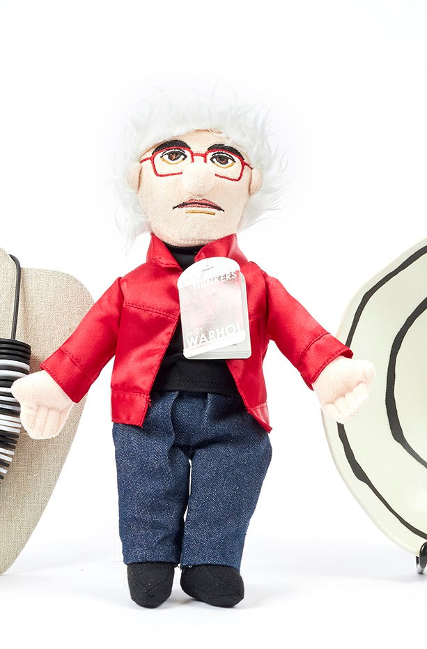 andy warhol little thinker, andy warhol doll, andy warhol, little thinker, art gallery of hamilton, shop at AGH