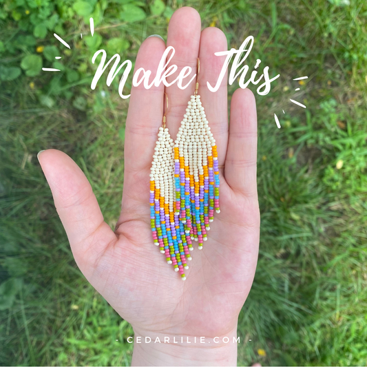 Fringe Bone Earring Beading Kit