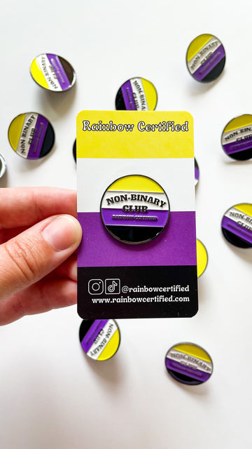 Non-binary Pride Club Pin