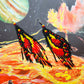 Wing Earring in Orange