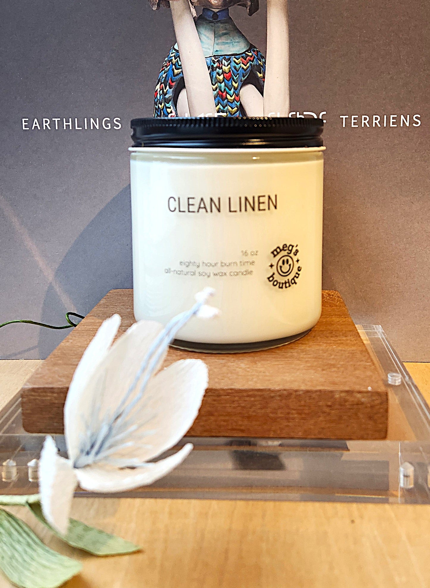 Clean Linen 16oz Candle