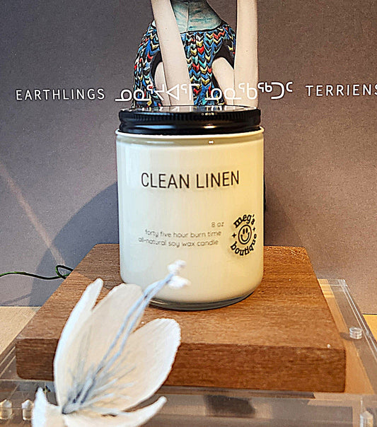 Clean Linen 8oz Candle