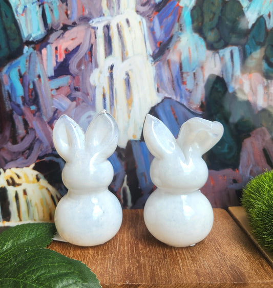 Glass Bunny Rabbit Paperweight