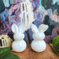 Glass Bunny Rabbit Paperweight