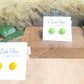 Glass Stud Earrings