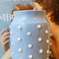 Blue Dotted Vase