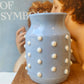 Blue Dotted Vase