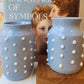 Blue Dotted Vase