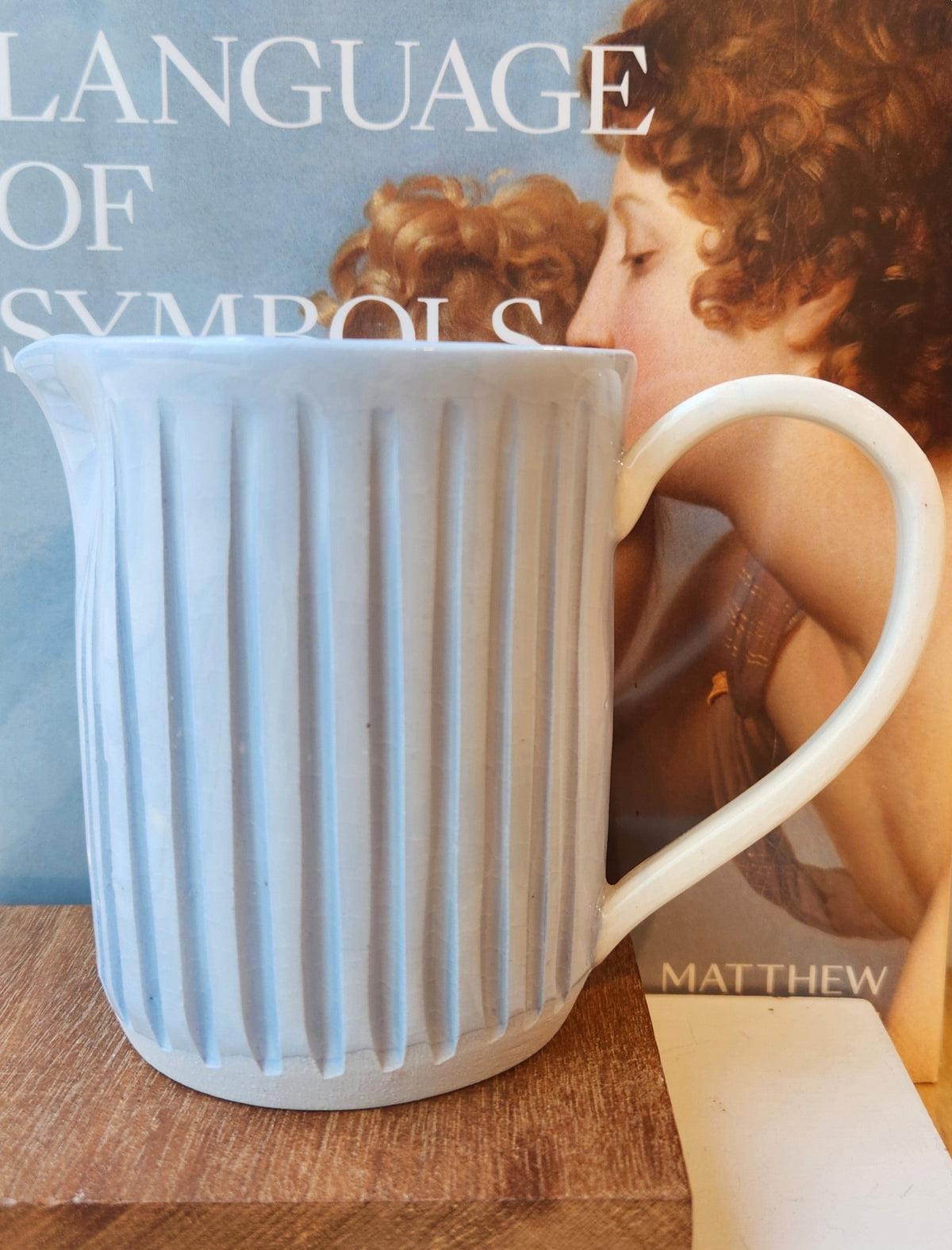 Blue Checkard Pitcher Light Blue Pitcher – AGH Shop