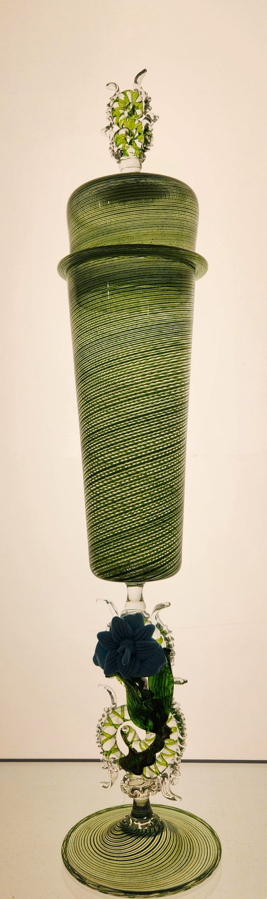 Tall Lidded Vase