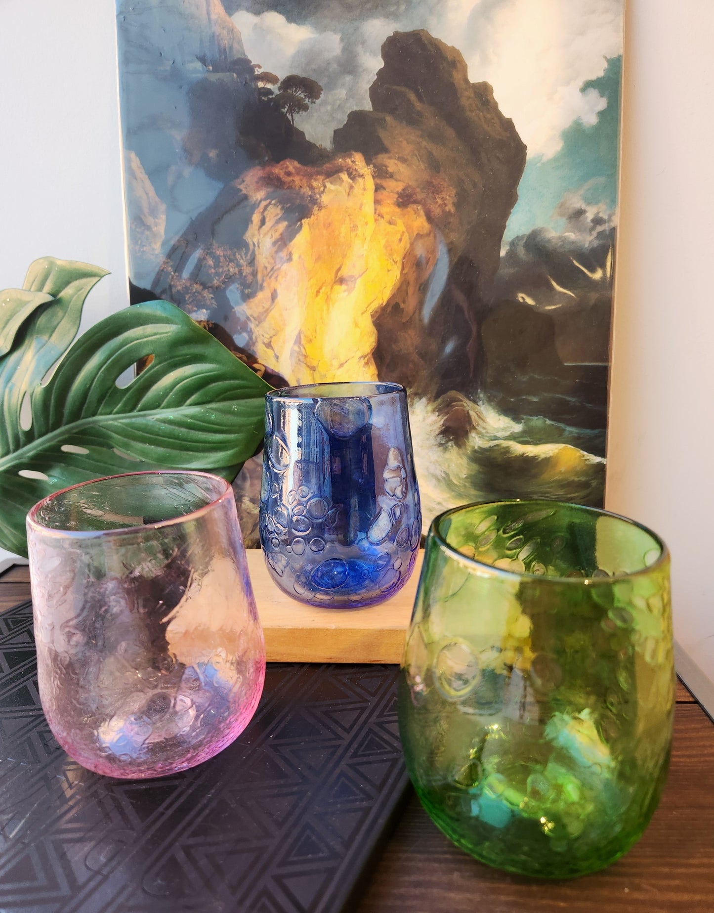 Lilac Glass Drinking Glass